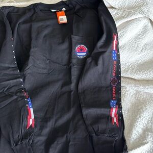 Long sleeved black Harley Davidson tee shirt